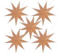 Britesta 5 étoiles pliables en papier Ø 30 cm - coloris brun