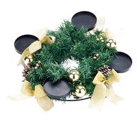 Britesta Couronne de l'Avent avec ornements dorés