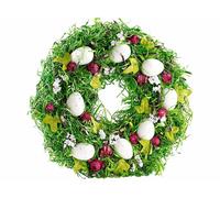 Couronne de Pâques décorative avec oeufs et fruits rouges, Ø 34cm rouges G