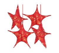 Britesta Lot de 4 étoiles de Noël pliables Ø 65 cm avec LED