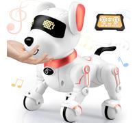 Britik Jouet pour fille garçon de 8 ans et plus : robot chien télécommandé, jouet à partir de 8, 9, 10, 11, 12 ans, idée de cadeau d'anniversaire pour fille et garçon, chien robot, jouet pour enfants