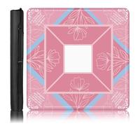 Britimes Tapis de Mahjong avec sac de transport noir rose antidérapant réduction du bruit tapis de jeu 80 x 80 cm en caoutchouc multi-usage pour cartes de Mahjong, dominos, jeux de société