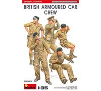 British Armoured Voiture Crew Special Édition Figurine 1:3 5 Plastic Model Kit