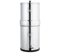 British Berkefeld Système De Filtration D'eau Par Gravité 12L En Acier Inoxydable | Incl. 2 cartouches Ultra Sterasyl | Une eau propre et délicieuse |Pas d'électricité ni de plomberie
