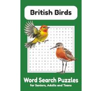 British Birds Word Search Puzzle Book: Relaxing British Birds Word Search Book for Adults, Seniors, and Nature Lovers
