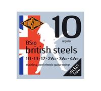 Rotosound Cordes pour guitare électrique British Steels BS10 – Acier inoxydable 10-46 (6 cordes)