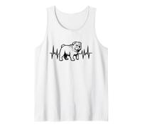 British Bulldog Heartbeat - Vintage Bulldog Lover Débardeur