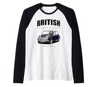 British Classic Car Mini voiture de sport Bleu foncé Manche Raglan