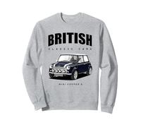 British Classic Car Mini voiture de sport Bleu foncé Sweatshirt
