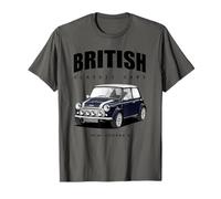 British Classic Car Mini voiture de sport Bleu foncé T-Shirt
