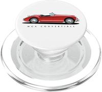 British Classic MGA Voiture de Sport Convertible Rouge PopSockets PopGrip pour MagSafe