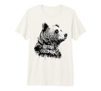 British Columbia Canada Bear Portrait T-Shirt Haut de Gamme