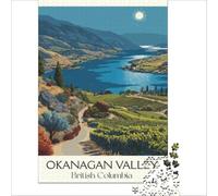 British Columbia Travel Puzzles 1000 pièces pour Adultes | puzzle comme cadeau d'anniversaire de mariage un cadeau romantique pour deux personnes à la maison le soir en douceur50x75cm