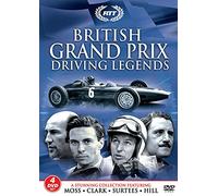 British Grand Prix Driving Legends [4DVD SET] Moss, Clark, Surtees & Hill