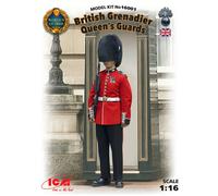 British Grenadier Queen's Gardes (100% New Moules) 1:16 Figurine Plastic Model