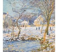 British Heart Foundation Lot de 8 cartes de Noël caritatives - Étang dans la neige par Claude Monet - Scène artistique traditionnelle de campagne - Respectueux de l'environnement - Fabriqué au