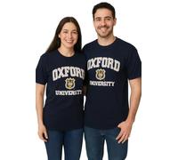 British Heritage Brands Unisex Oxford University Applique Embroidered T Shirt Navy S