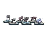 Modiphius – Miniatures Fallout Wasteland Warfare Creatures: Mongrel Scavenging Pack non peintes