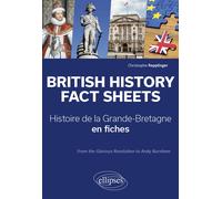 British History Fact Sheets. Histoire de la Grande-Bretagne en fiches From the Glorious Revolution to Andy Burnham - Christophe Repplinger - Ellipses - broché - Méthode de langue