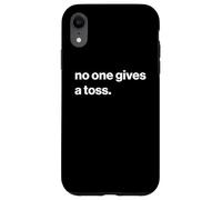 British Humour No One Gives A Toss Coque pour iPhone XR