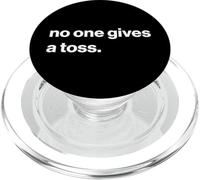 British Humour No One Gives A Toss PopSockets PopGrip pour MagSafe