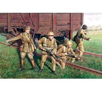 British Infantry (1917-1918) (4 Figurines 1 Officer, 3 Soldiers ) 1:3 5 Model