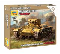 British Infantry Réservoir Valentine II 1:100 Plastique Model Kit Zvezda