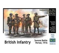 Glow2B Set de figurines Master Box Models 135 Infanterie britannique Somme 1916 – 5 figurines
