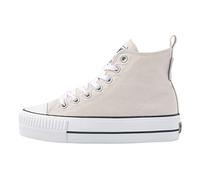 BRITISH KNIGHTS Baskets hautes 'KAYA' beige / noir / blanc, Taille 37