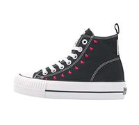 British Knights Baskets Kaya Mid pour Femme, Cœurs Noirs, 37 EU