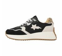 British Knights Fable Baskets pour Femme Noir/Blanc crème/argenté/léopard Taille 39 EU