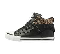 British Knights Femme Roco Basket, Noir, Marron, léopard, 36 EU