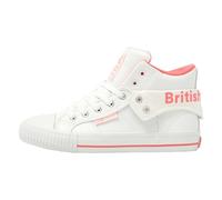 British Knights Femme Roco Hautes, Blanc et Rose Fluo 19, 38 EU
