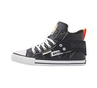 British Knights Homme Étiquette Roco Basket, Noir et Orange Fluo, 45 EU