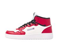 British Knights Homme Noors Mid Basket, Rouge, Blanc, Noir, 44 EU