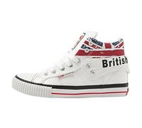 British Knights Mixte Roco Baskets Hautes, Blanc (White/Union Jack 1), 45 EU