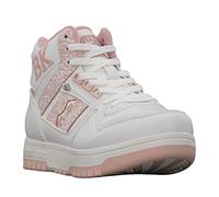 British Knights Women's Kings SL Sneaker, White/Crystal Rose, 8