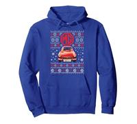 British Motor Heritage MG MGB GT Patron de Tricot de Noël Sweat à Capuche, Unisexe pour Adultes, Bleu Royal, M
