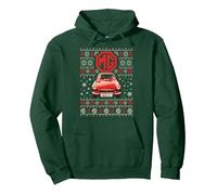 British Motor Heritage MG MGB GT Patron de Tricot de Noël Sweat à Capuche, Unisexe pour Adultes, Vert Forêt, XXL
