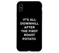 British Phrase All Downhill After The First Roast Potato Coque pour iPhone XS Max