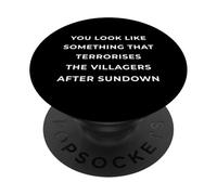 British Phrase Terrorises The Villagers PopSockets PopGrip Adhésif
