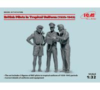 ICM Maquette 1:32 Pilotes britanniques en uniforme tropical (1939-1943) - 3 figurines
