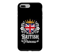 British Princess UK Flag Proud British Girl Coque pour iPhone 7 Plus/8 Plus