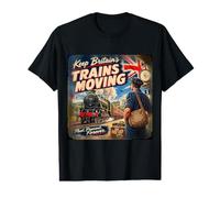British Railway Enthusiast Train à Vapeur Vintage Trainspotter T-Shirt Graphique avec Valeur