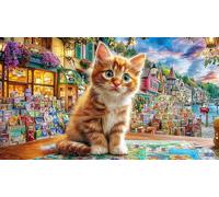 British-Shorthair 1000 pièces Papier recyclé Puzzle Extremement Difficile Jeux éducatifs Idée Cadeau Parfaite pour Adultes et Enfants de 12 Ans et Plus 70x50/1000 pièces