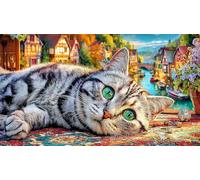 British-Shorthair 1000 pièces Papier recyclé Puzzle Extremement Difficile Jeux éducatifs Idée Cadeau Parfaite pour Adultes et Enfants de 12 Ans et Plus 38x26/1000 pièces