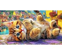 British-Shorthair 1000 pièces Puzzle pour Adultes Puzzle Cadeau Amusant & Activité Maison Extremement Difficile Jeu éducatif détente 38x52/1000 pièces