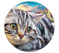 British Shorthair (48)_2 1000 Pièces Puzzle Circulaire Puzzle Adulte pour Enfants Puzzle Familial Jeu D'Intelligence Décoration pour Enfants Cadeau 1000pcs (67.5x67.5cm)