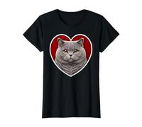 British Shorthair Heart T-Shirt Graphique avec Valeur