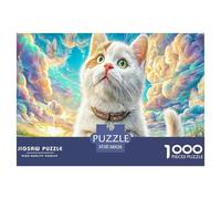 British Shorthair Puzzle 1000 Pièces De Haute Qualité pour La Famille - Cadeau Unique Et Défi Ludique, Jeu Captivant pour Adultes Et Enfants 38x26cm/1000pcs